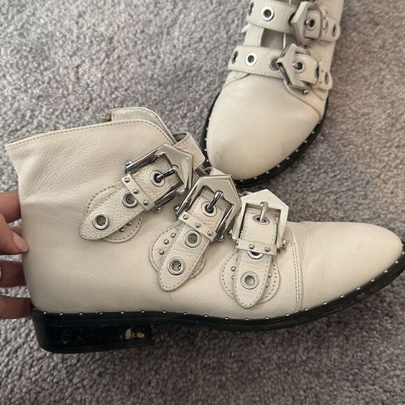 Sol Sana white Buckle Bootie - Picture 3 of 3